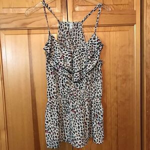Confetti Print Spaghetti Strap Summer Blouse‎